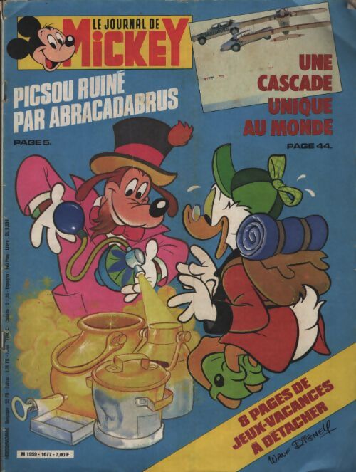 Le journal de Mickey n°1677 : Picsou ruiné par Abracabrus - Collectif - Livre
