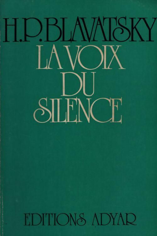 Voix du silence - Blavatsky H.P. - Livre