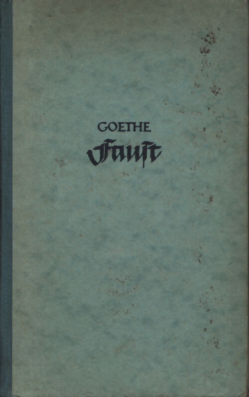 Faust - Goethe - Livre