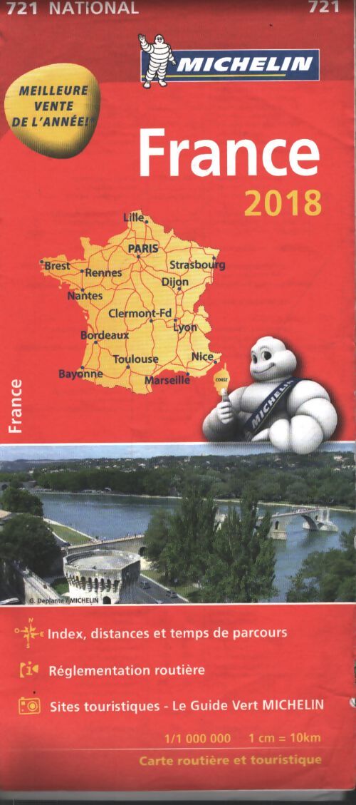Carte nationale France 2018 - Michelin - Livre