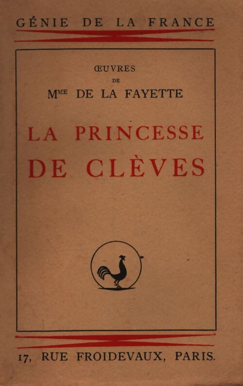 La princesse de Clèves - Mme De Lafayette - Livre