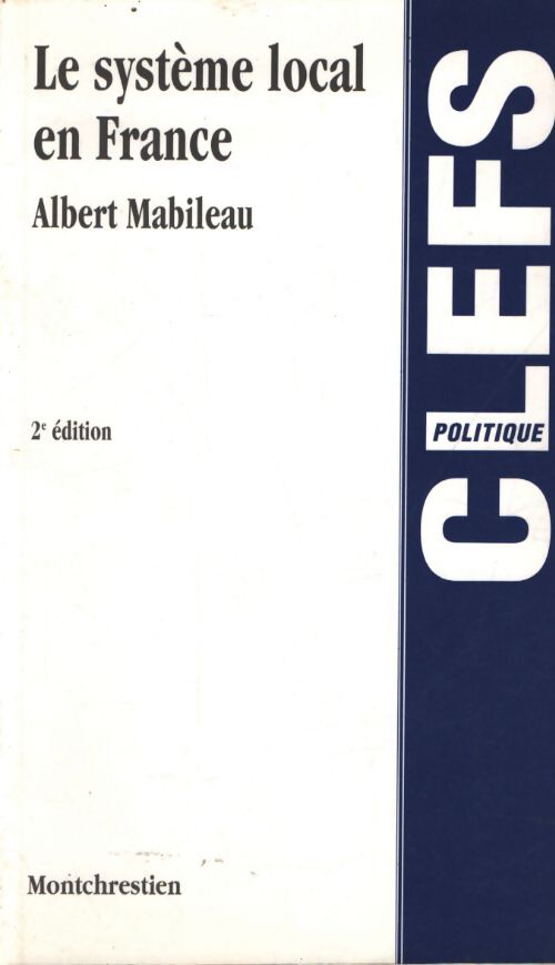 Le système local en France 2e édition - Mabileau - Livre