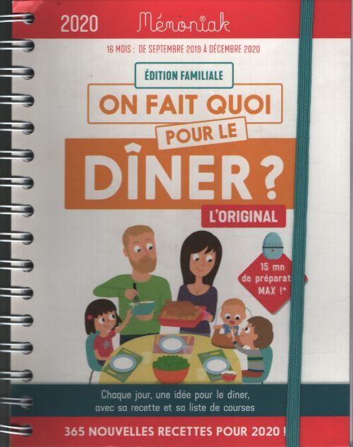 On fait quoi pour le dîner ? mémoniak 2019-2020 - Emilie Thuillez - Livre