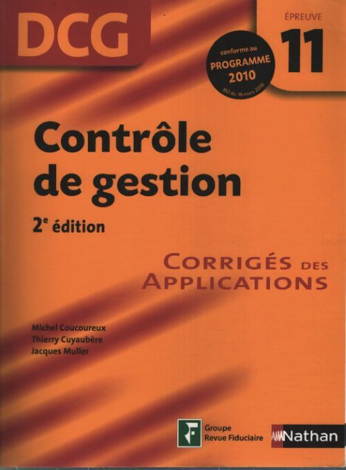 Contrôle de gestion - Thierry Cuyaubère - Livre