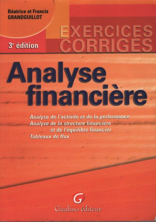 Analyse financière - Béatrice Grandguillot - Livre