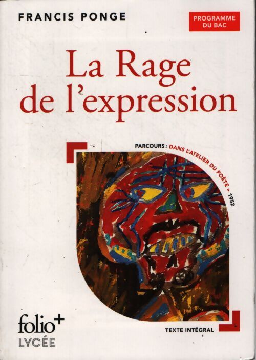 La rage de l'expression - Francis Ponge - Livre
