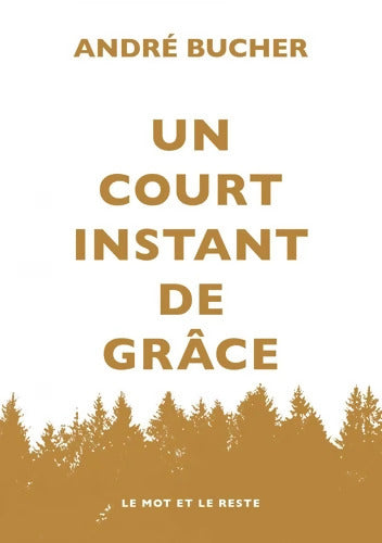 Un court instant de grâce - André Bucher - Livre