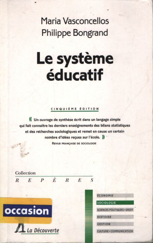 Le système éducatif - Maria Vasconcellos - Livre