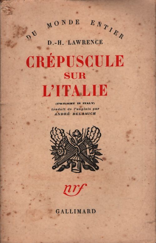 Crépuscule sur l'Italie - David Herbert Lawrence - Livre