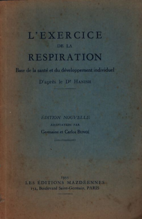 L'art de la respiration - Docteur Hanish - Livre