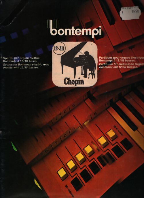 Chopin. Partitions pour orgues électroniques bontempi à 12/18 basses - Collectif - Livre