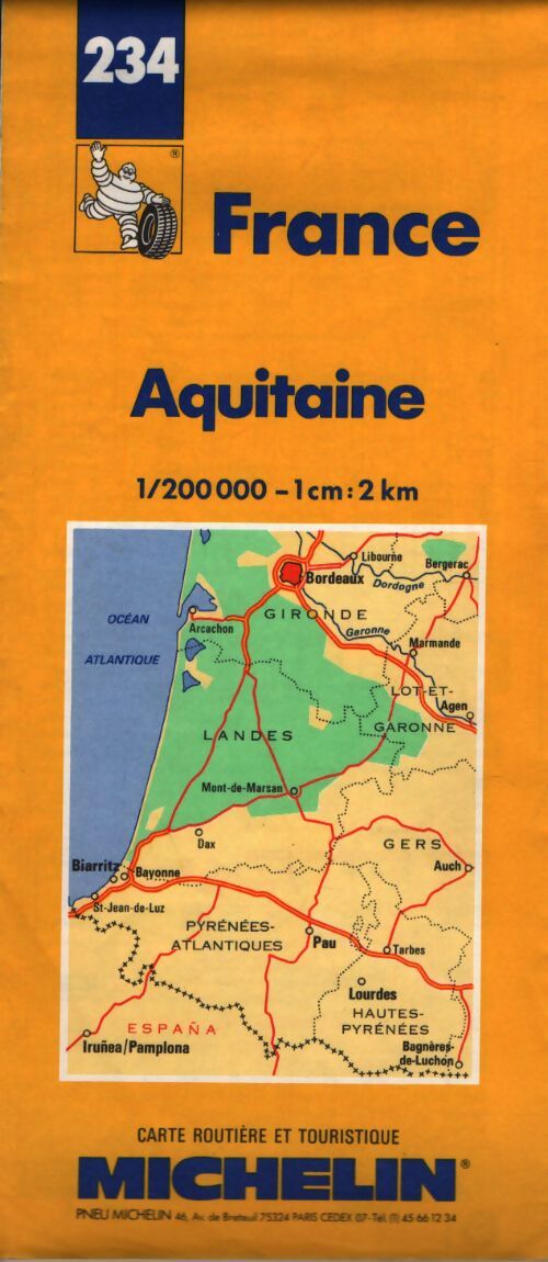 Carte routière : Aquitaine n°234 - Collectif - Livre