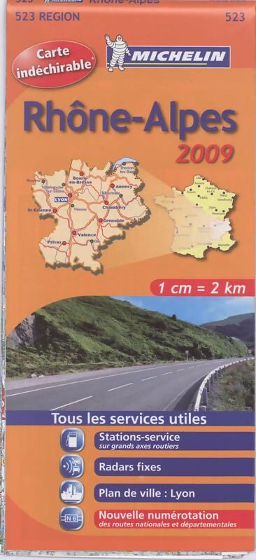 Carte routiere Rhône Alpes 2009 - Collectif - Livre