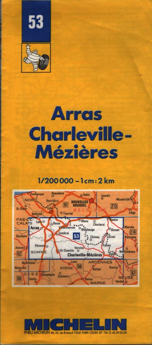Carte routière : Arras - Charleville-Mésières n°53 - Collectif - Livre