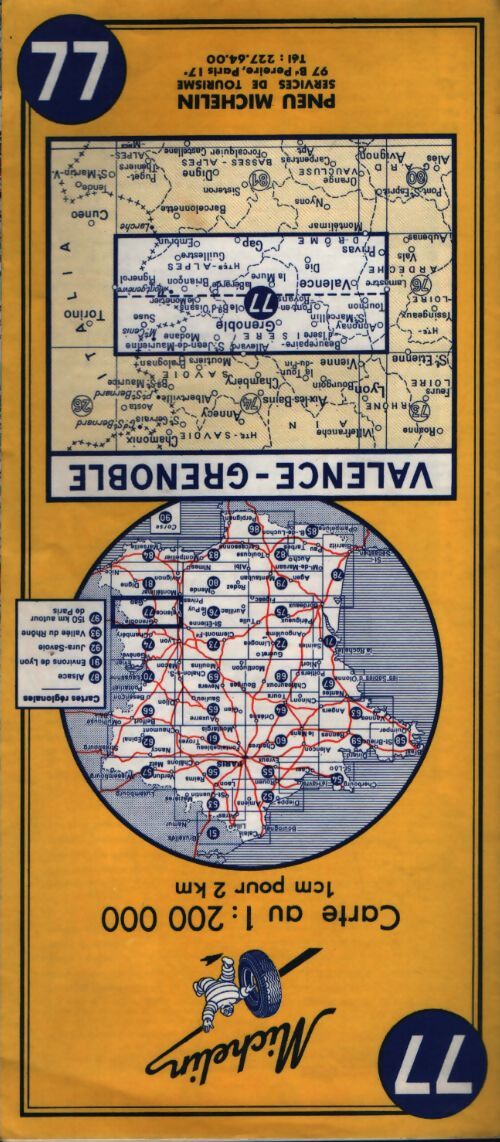 Carte routière : Valence Grenoble n°77 - Collectif - Livre
