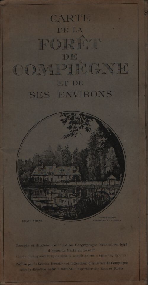 Carte de la forêt de compiègne et de ses environs - Collectif - Livre
