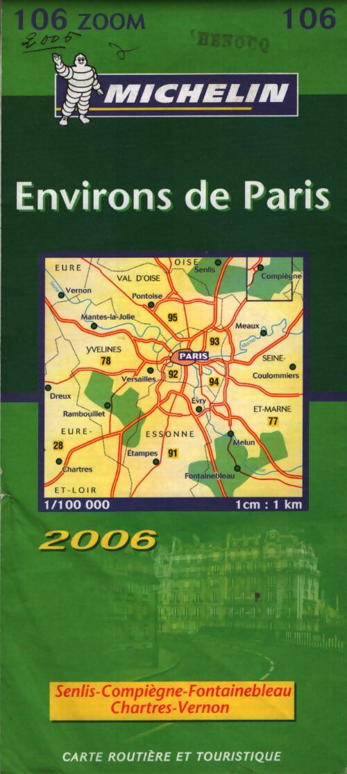 Carte routière : Environs de paris 2006 n°106 - Collectif - Livre