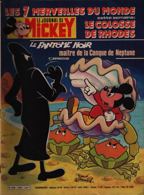 Le journal de Mickey n°1638 : Le Fantôme Noir maître de la Conque de Neptune - Collectif - Livre