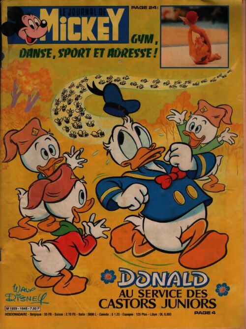 Le journal de Mickey n°1648 : Donald au service des Castros Juniors - Collectif - Livre