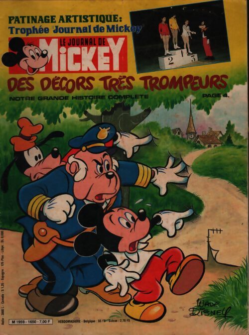 Le journal de Mickey n°1650 : Des décors très trompeurs - Collectif - Livre