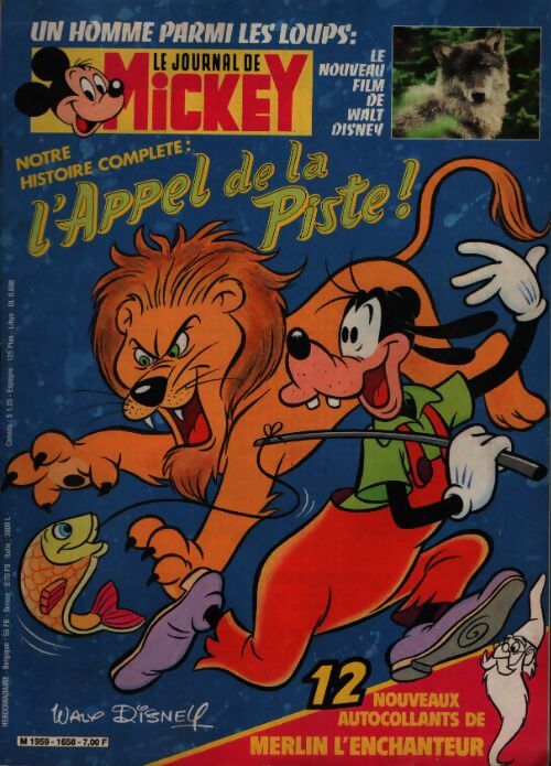 Le journal de Mickey n°1658 : L'appel de la piste ! - Collectif - Livre