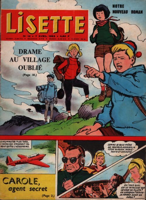 Lisette 1963 n°14 : Drame au village oublié - Collectif - Livre