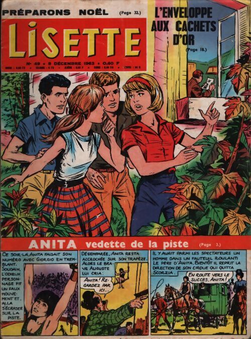 Lisette 1963 n°49 : L'enveloppe aux cachets d'or - Collectif - Livre