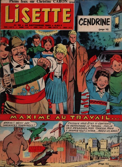 Lisette 1963 n°39 : Cendrine - Collectif - Livre
