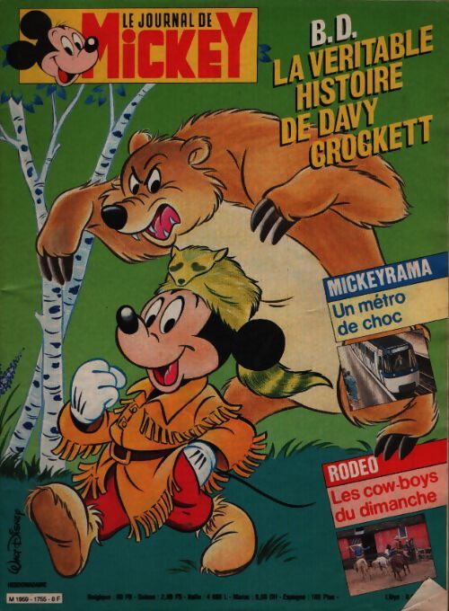 Le journal de Mickey n°1755 : La véritable histoire de Davy Crockett - Collectif - Livre