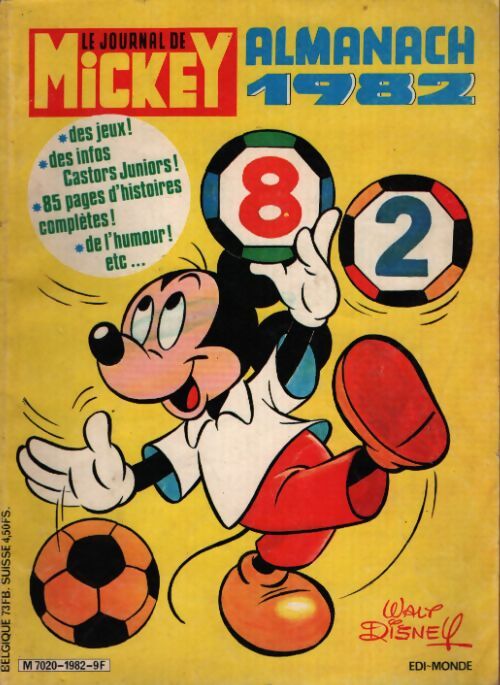 Le journal de Mickey - almanach 1982 - Collectif - Livre