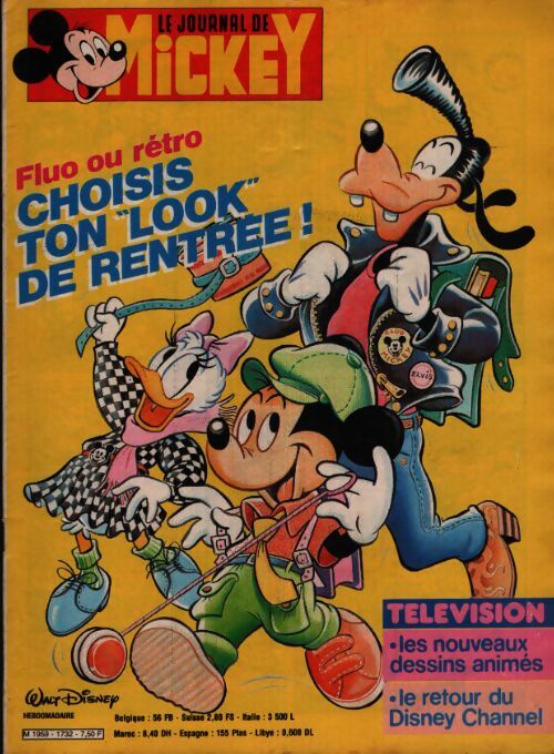 Le journal de Mickey n°1732 : Choisis ton look de rentrée - Collectif - Livre