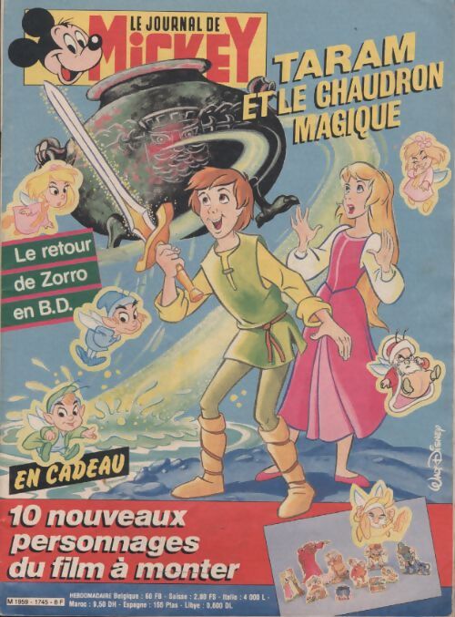 Le journal de Mickey n°1745 : Taram et le chaudron magique - Collectif - Livre