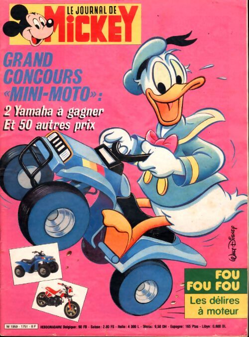 Le journal de Mickey n°1751 - Collectif - Livre