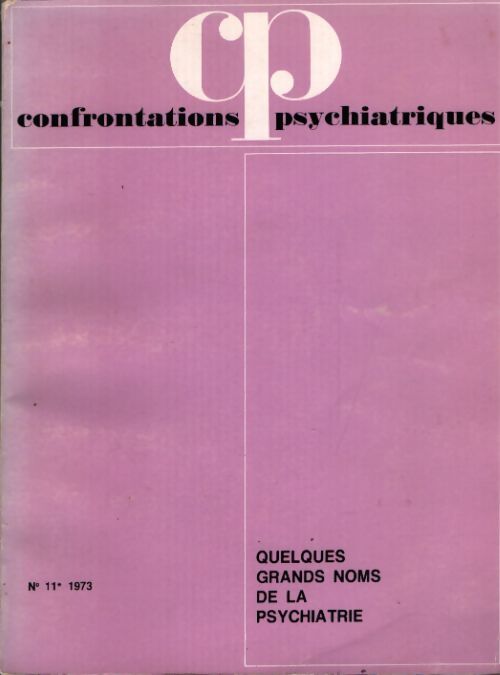 Confrontations psychiatriques n°11 - Collectif - Livre