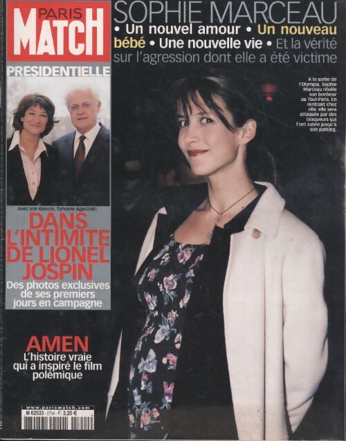 Paris Match n°2754 : Sophie Marceau - Collectif - Livre