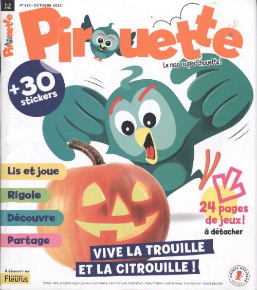Pirouette n°224 : Vive la trouille et la citrouille ! - Collectif - Livre