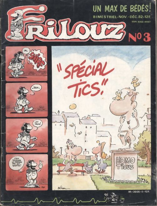 Frilouz n°3 : Spécial tics - Collectif - Livre