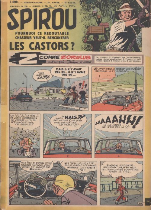 Spirou n°1098 : Pourquoi ce redoutable chasseur veut-il rencontrer les castors ? - Collectif - Livre