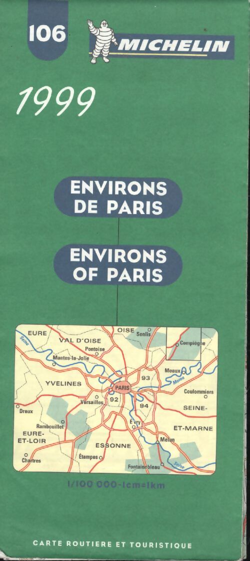 Environs de paris. Carte n°106 - Collectif - Livre