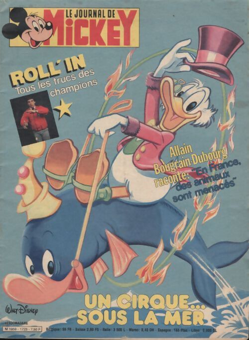 Le journal de Mickey n°1723 : Un cirque... sous la mer - Collectif - Livre