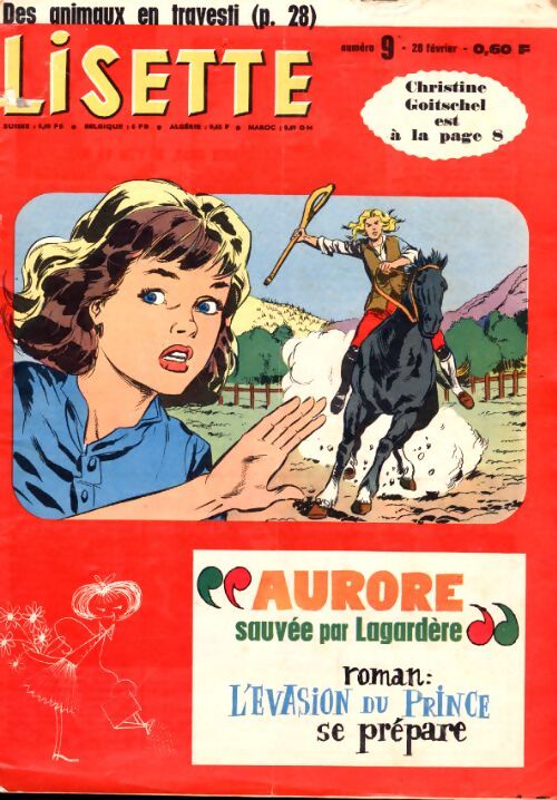 Lisette 1965 n°9 : Aurore sauvée par Lagardère - Collectif - Livre