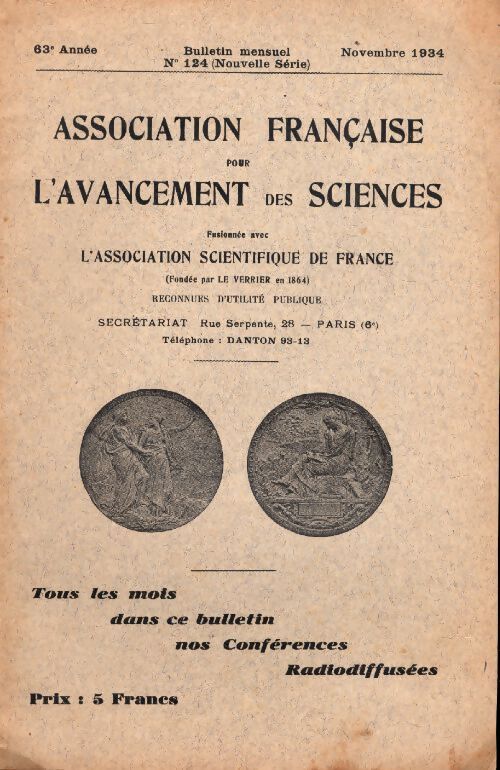 Bulletin de l'Association française pour l'avancement des sciences n°124 - Collectif - Livre