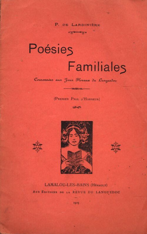 Poésies familiales - P. De Lardinière - Livre