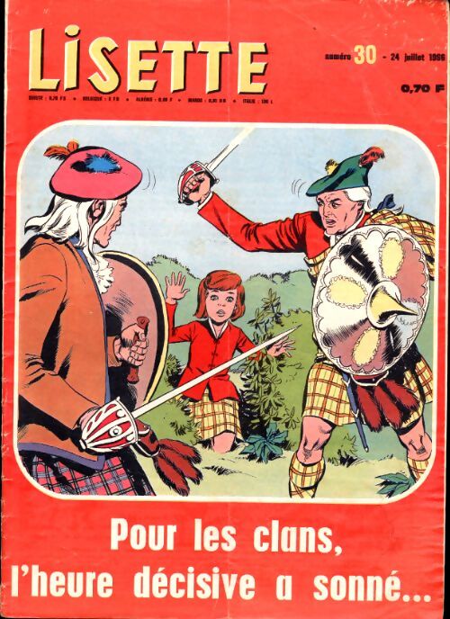 Lisette 1966 n°30 : Pour les clans, l'heure décisive a sonné... - Collectif - Livre