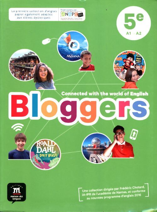 Bloggers 5e A1 > A2. Enseignant - Frédéric Chotard - Livre