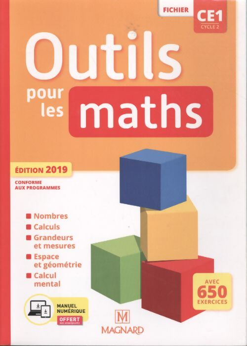 Outils pour les maths CE1 . Fichier de l'élève - Natacha Besset - Livre