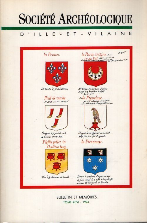 Société archéologique d'Ille-et-Vilaine Tome XCVI - Collectif - Livre
