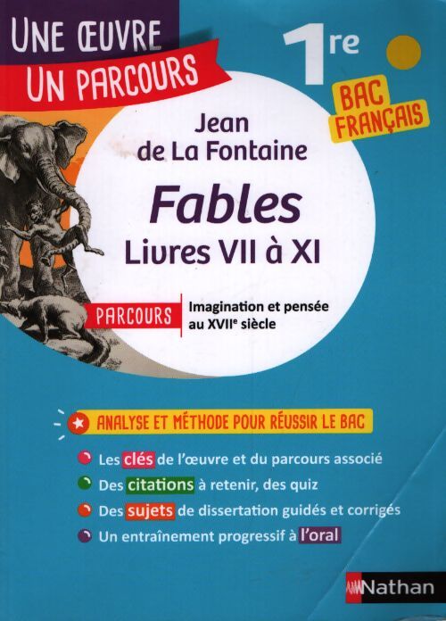 Fables livres VII à XI - Jean De La Fontaine - Livre