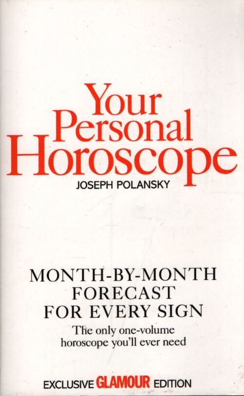 Your personal horoscope - Joseph Polansky - Livre