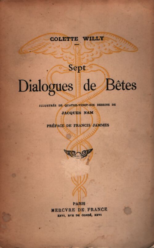 Sept dialogues de bêtes - Colette - Livre